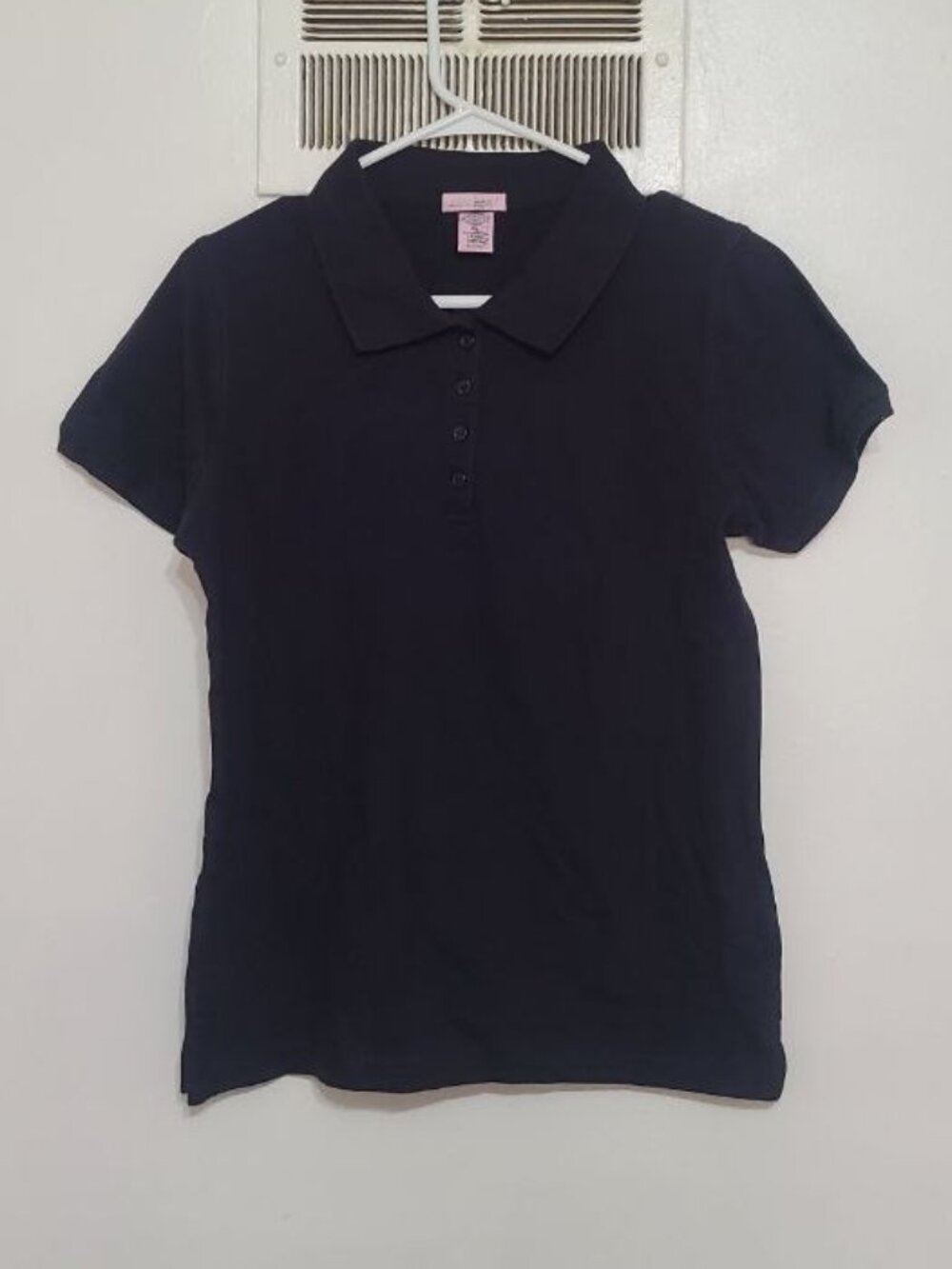 Black Stretch Polo Shirt – Women’s